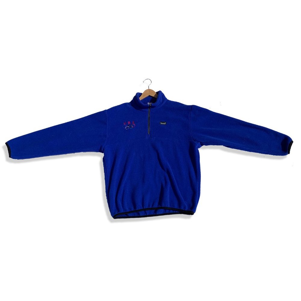 Vintage Marker USA Olympic Fleece Pull Over Jacket